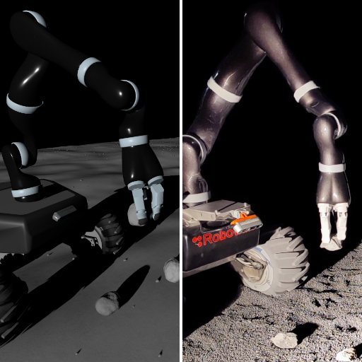 Learning to Grasp on the Moon from 3D Octree Observations with Deep Reinforcement Learning